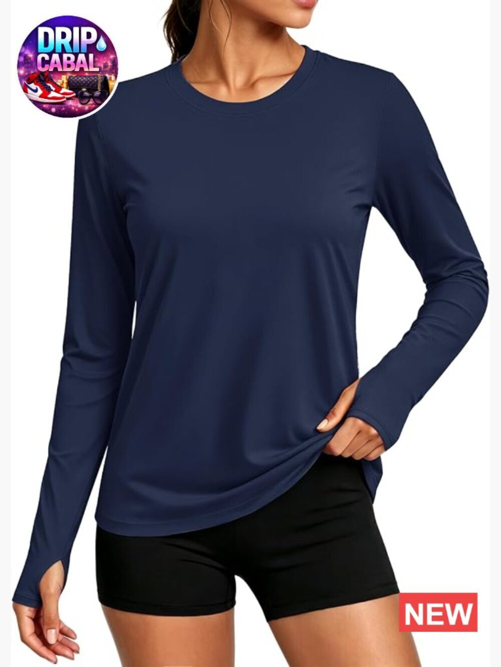 UPF 80+ Long Sleeve Rash Guard Shirt with Thumb Holes